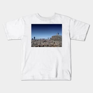 Around the trigonometrical point - summit of Ben Nevis, Scotland Kids T-Shirt